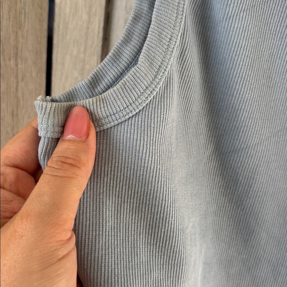 Blue and Gray Crop Tops - Picture 4 of 11